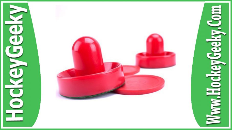 Ellen Tools Set of 2 Red Air Hockey Pushers and 4 Red Pucks Review