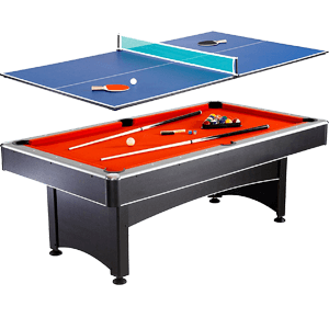 Hathaway Maverick 7-foot Pool and Table Tennis Multi-Game