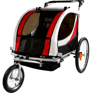 Clevr-2-in-1-collapsible-2-Seater-Baby-Stroller-Jogger-or-Bicycle-Trailer