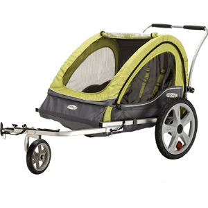 instep sierra double bike trailer