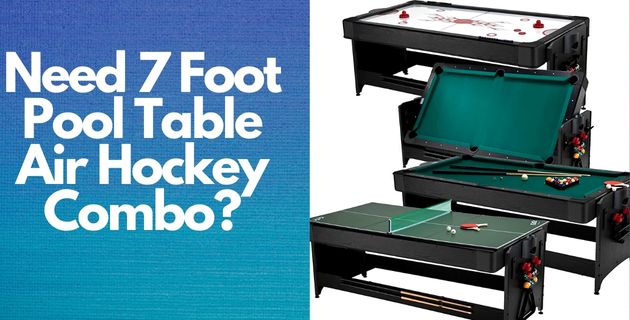 7 Foot Pool Table Air Hockey Combo